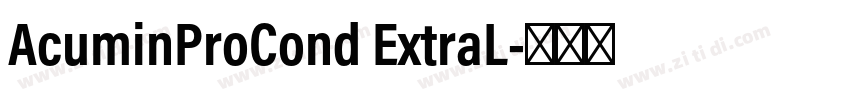 AcuminProCond ExtraL字体转换